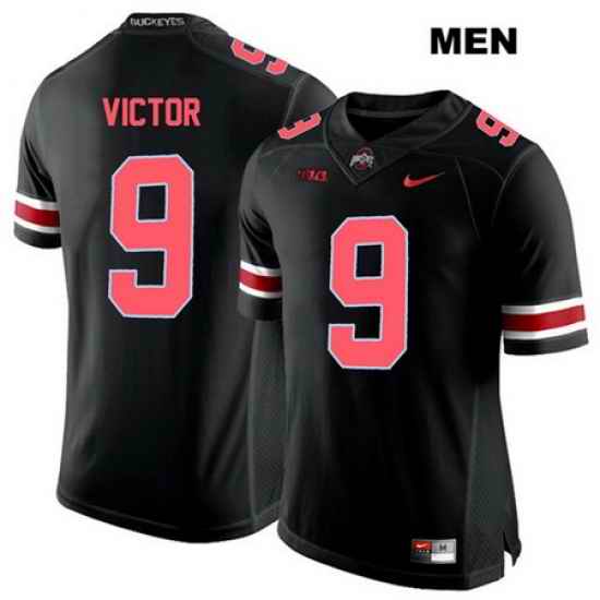 Binjimen Victor Ohio State Buckeyes Authentic Nike Mens Stitched  9 Red Font Black College Football Jersey Jersey